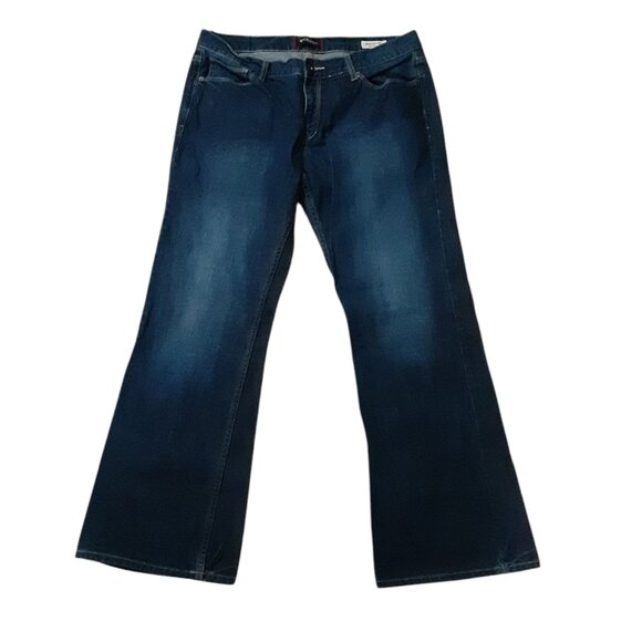 Guess Marchus Fit Relaxed Boot Jeans Mens Size 38 x32 (Actual) Dark Wash - Picture 2 of 5